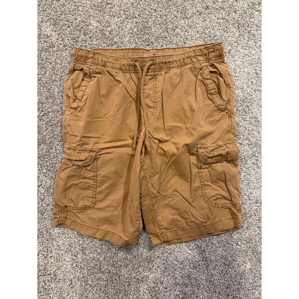 Urban Pipeline Cargo Shorts Mens Medium Tan Khaki Drawstring‎ Pockets Casual